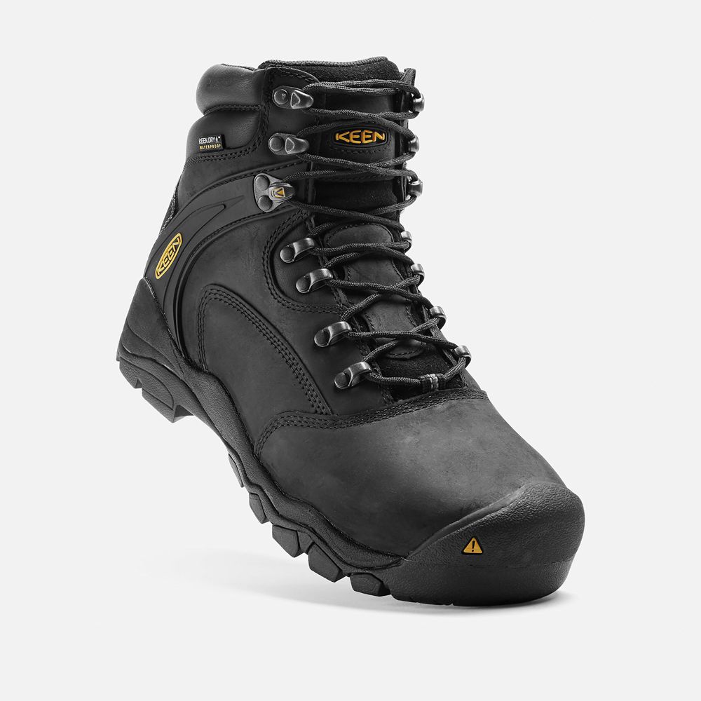 Botas de Trabajo Keen Mexico Negros - Hombre Louisville 6\" (Steel Toe) - SJ8092173